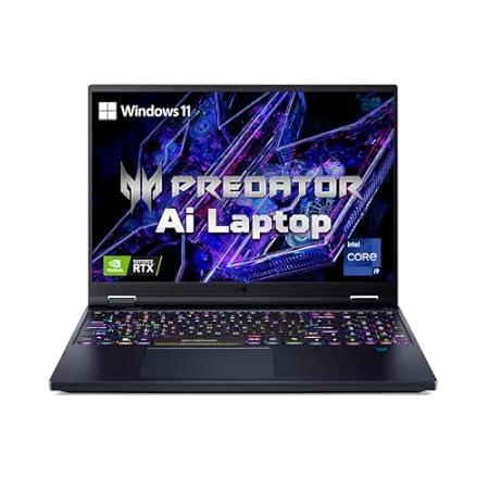 Acer Predator Helios 16 Gaming Laptop 14th Gen Intel Core i9 Processor (Windows 11 Home/16 GB/1 TB SSD/NVIDIA GeForce RTX 4070) PH16-72 with 40.64 cm (16") WQXGA Display